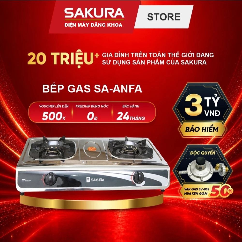 Bếp gas dương Sakura SA-ANFA
