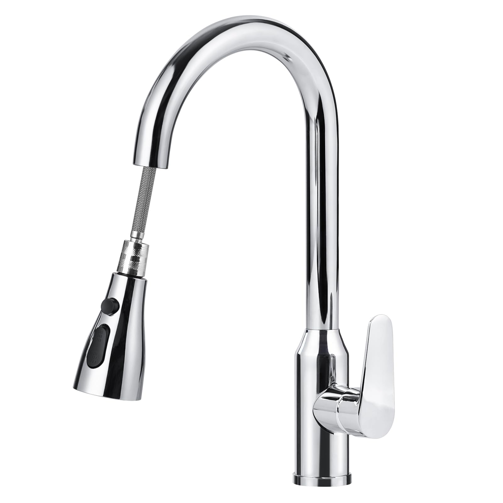 SKY-TOUCH Kitchen Faucet Tap with Pull Down Sprayer, 3 Spray ...