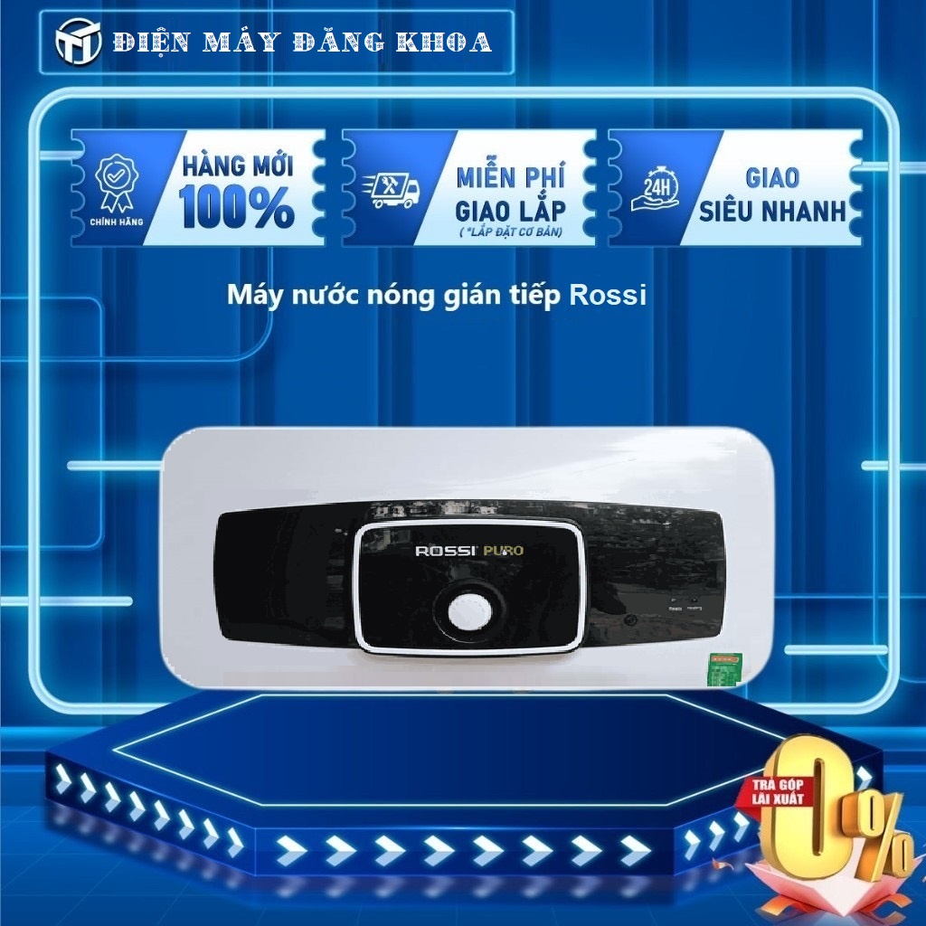 Bình tắm nóng lạnh Rossi Puro 30 lít ngang RPO 30SL