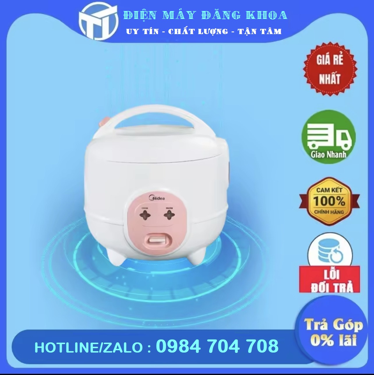 Nồi cơm điện Midea CM06SA 0.6l