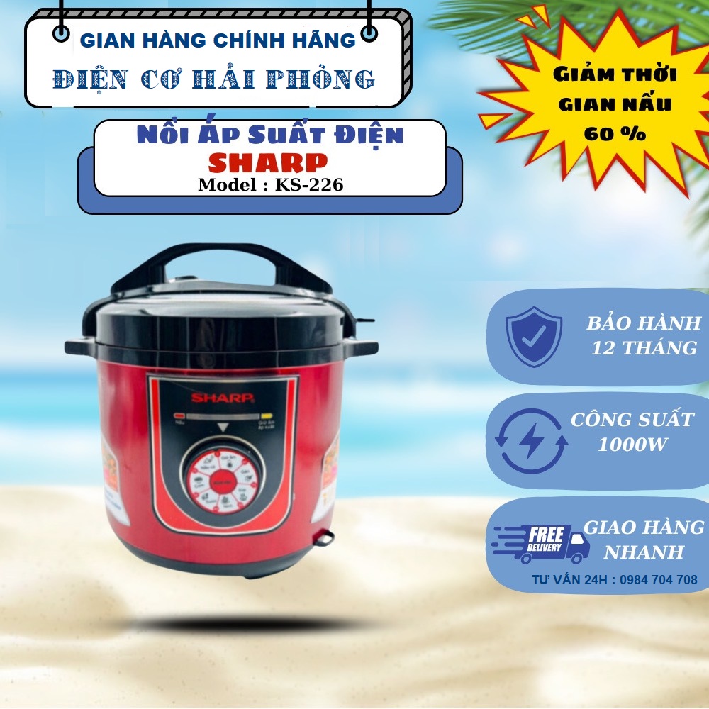 Nồi áp suất điện SHARP KS-226 6lít