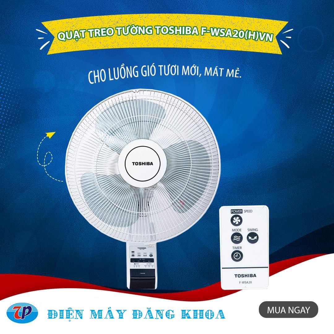 Quạt treo khiển Toshiba F-WSA20(H)VN