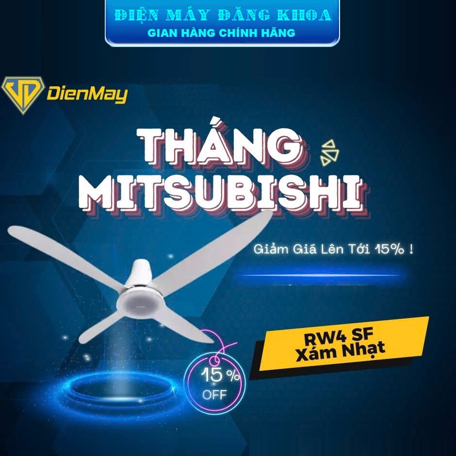 Quạt trần Mitsubishi C56-RW4 - 4 cánh (màu trắng)
