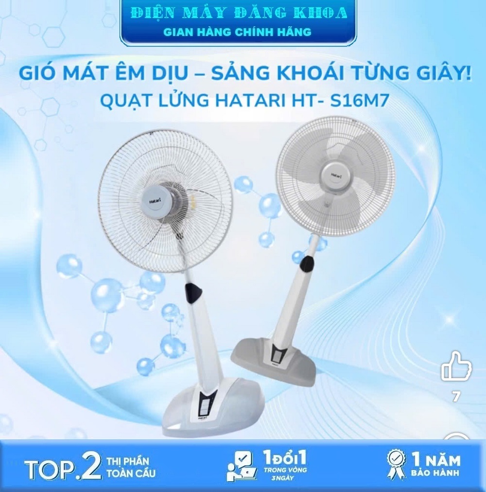 Quạt lửng Thái Lan Hatari HT-S16M7 GREY
