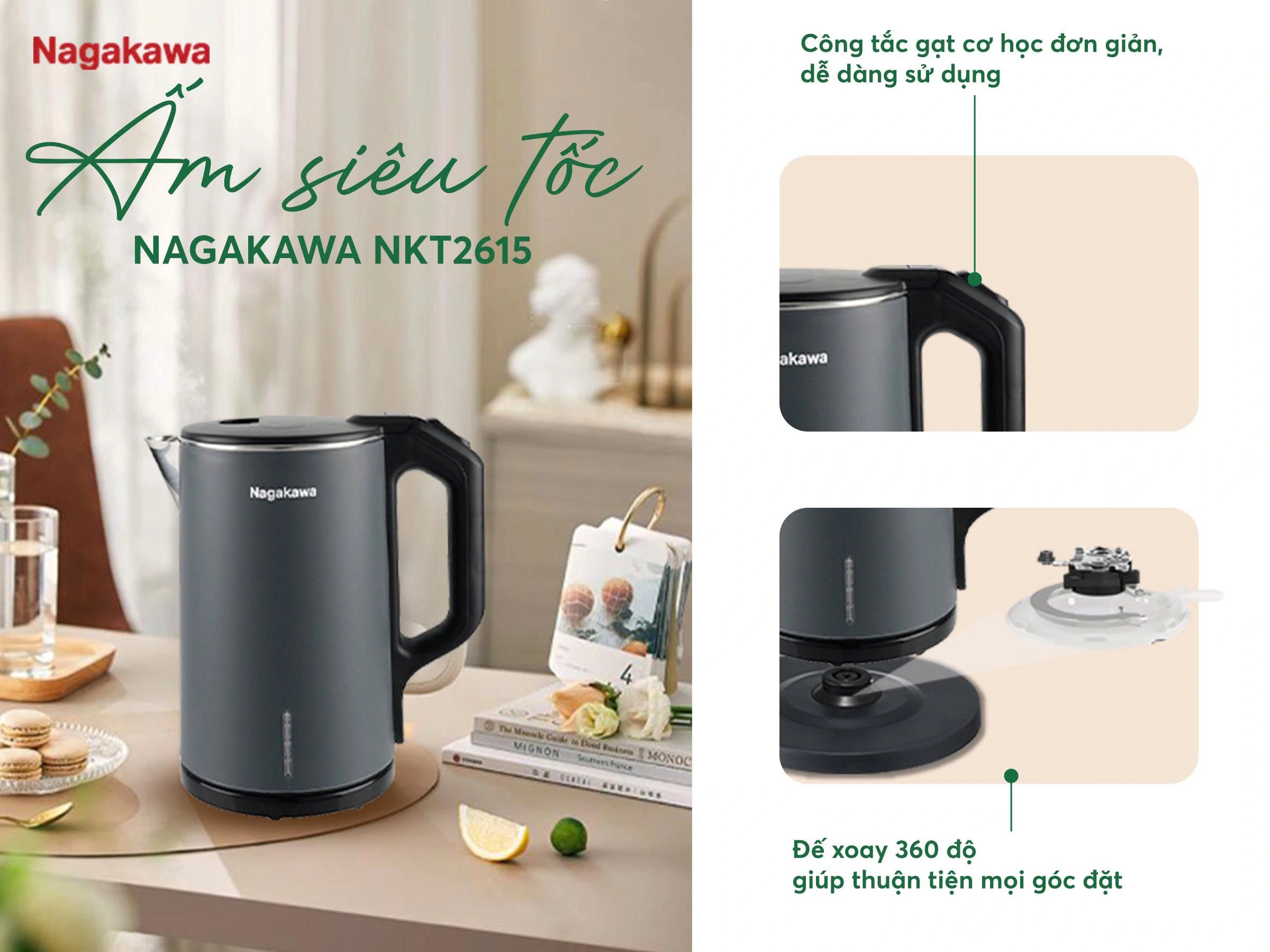 Ấm siêu tốc Nagakawa
