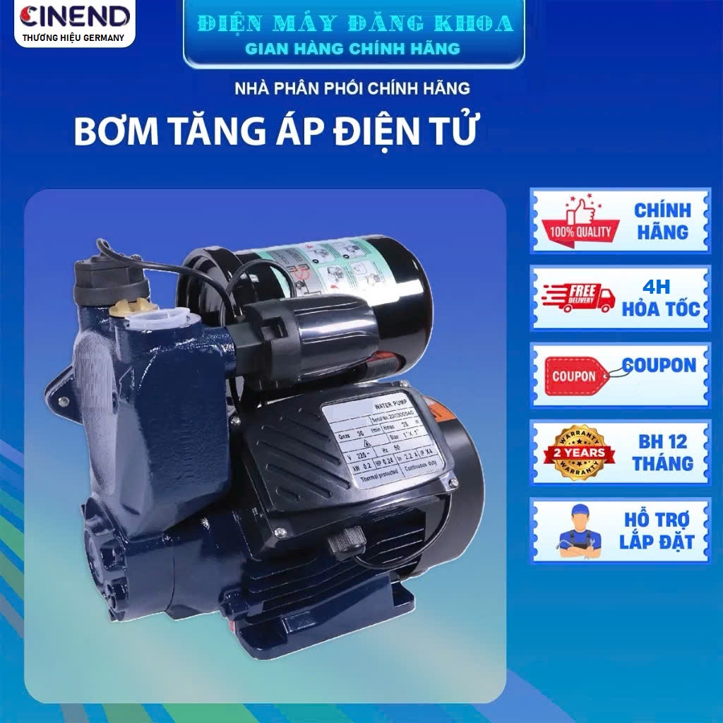 Máy bơm tăng áp điện tử thông minh CINEND PWZ400 400W