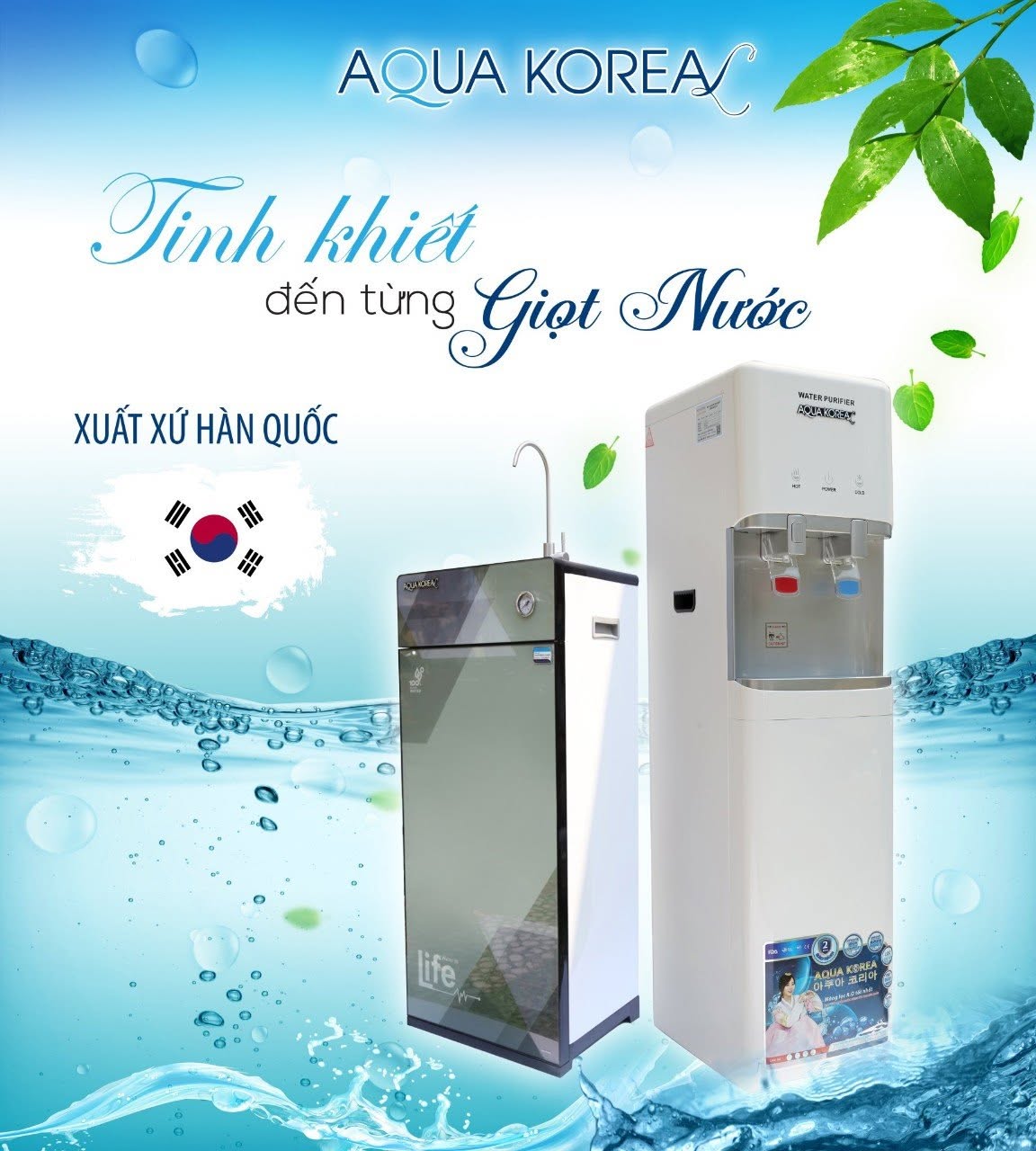 Máy lọc nước AQUA KOREA AQ-868 Hydrogen- Ion kiềm