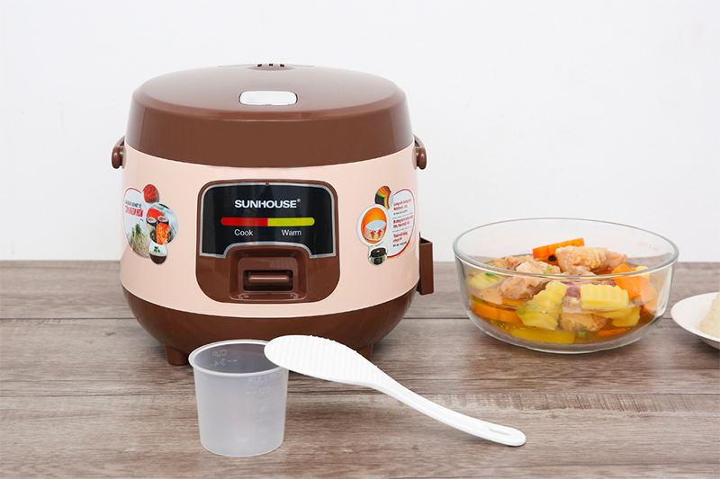 Nồi cơm nắp gài Sunhouse SHD8208C cafe - giá tốt