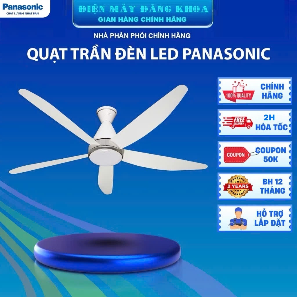 Quạt Trần Panasonic 5 cánh F-60GFN(có đèn led)