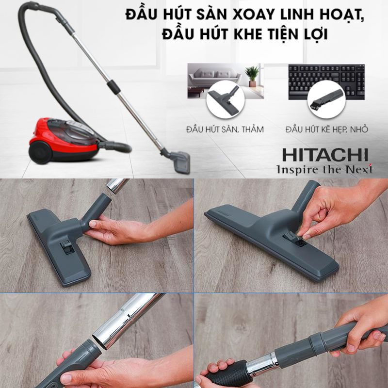 Máy hút bụi dạng hộp Hitachi CV-SF20 công suất 2000W, xuất xứ Thái Lan