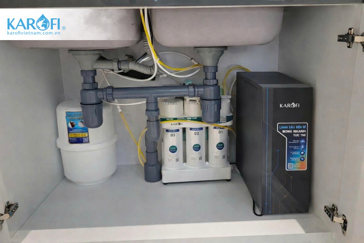 Máy lọc nước để gầm tích hợp máy làm nóng lạnh để gầm KAQ-U50K + KAO-T90