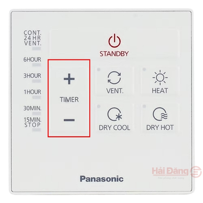 cách dùng chức năng hẹn giờ của quạt hút sưởi FV-30BY1