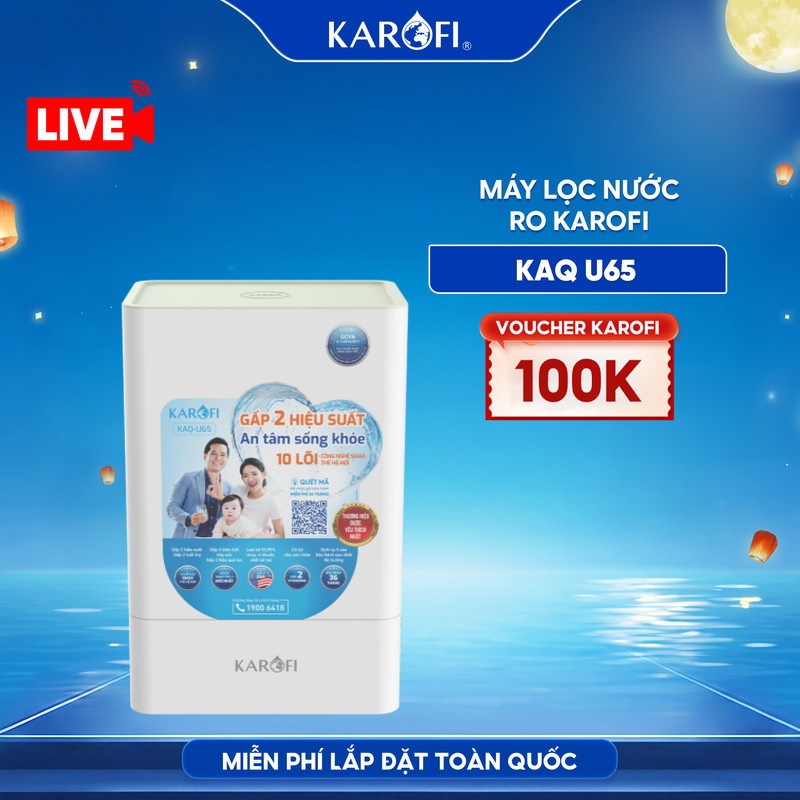 MÁY LỌC NƯỚC KAROFI KAQ-U65 – 10 LÕI LỌC